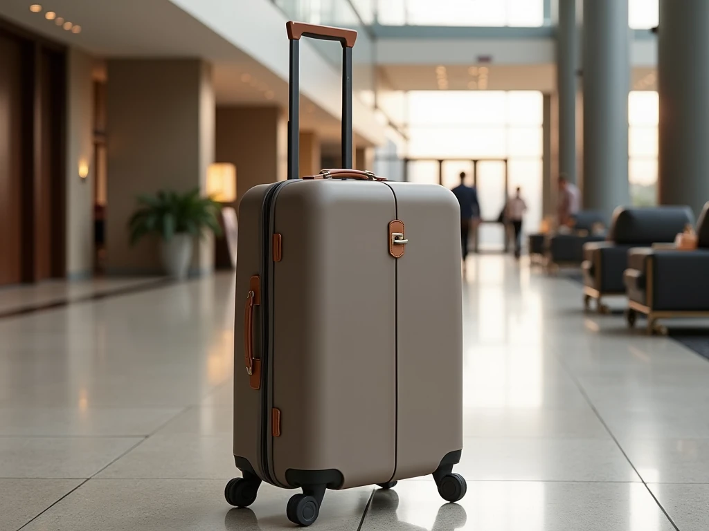 Elegant resväska med moderna detaljer